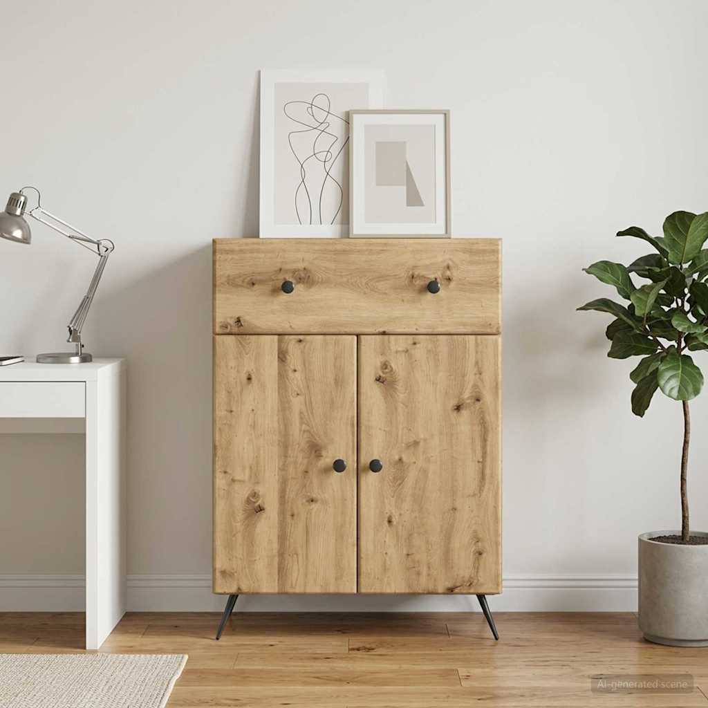 Sideboard Artisan-Eiche 66 x 34,5 x 90 cm Holzwerkstoff