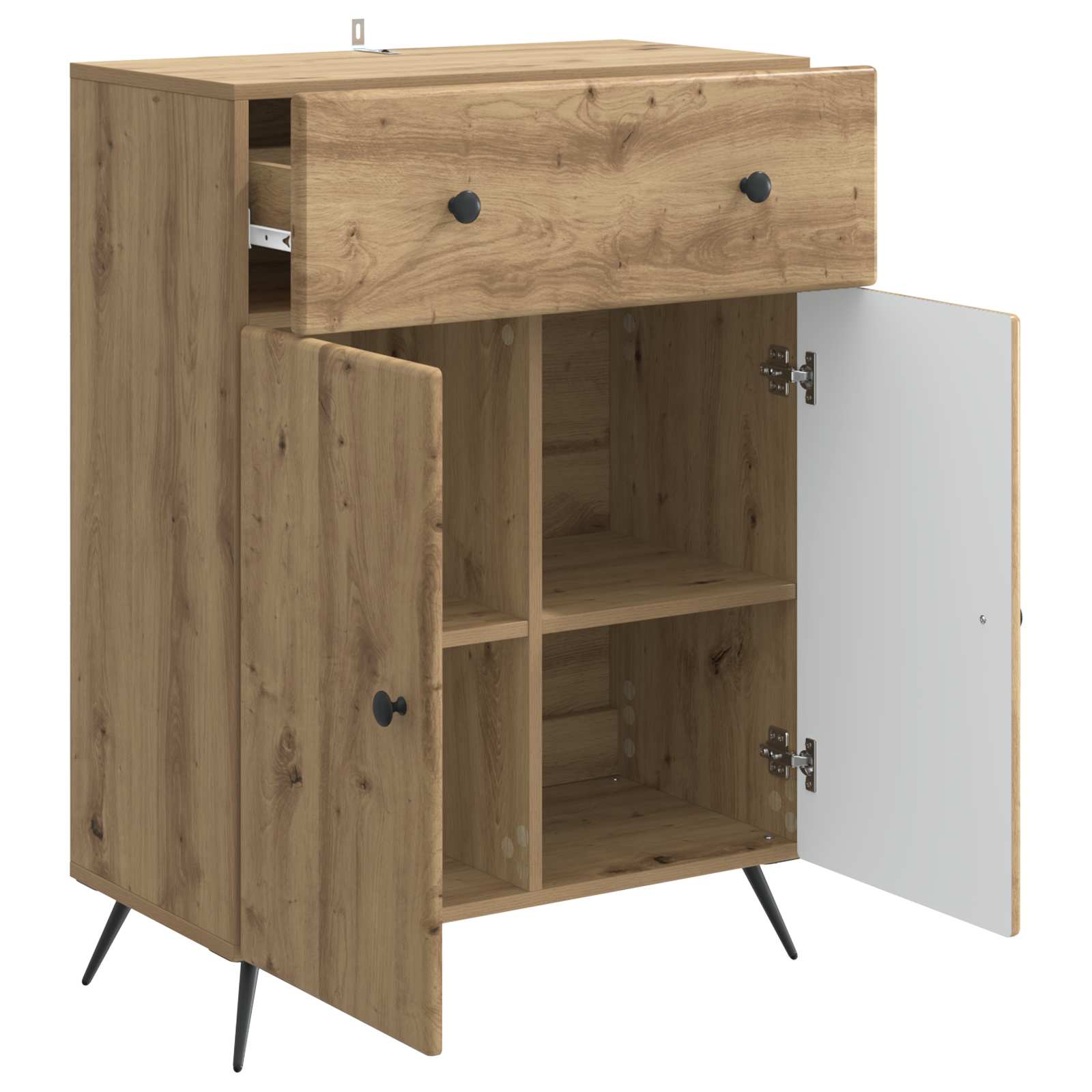 Sideboard Artisan-Eiche 66 x 34,5 x 90 cm Holzwerkstoff