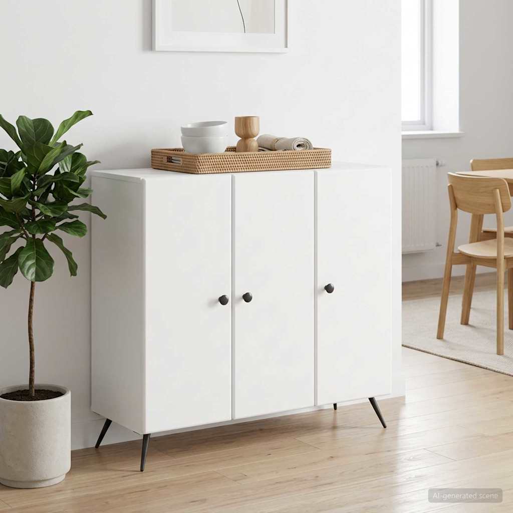 Sideboard Weiß 89 x 34,5 x 80 cm Holzwerkstoff