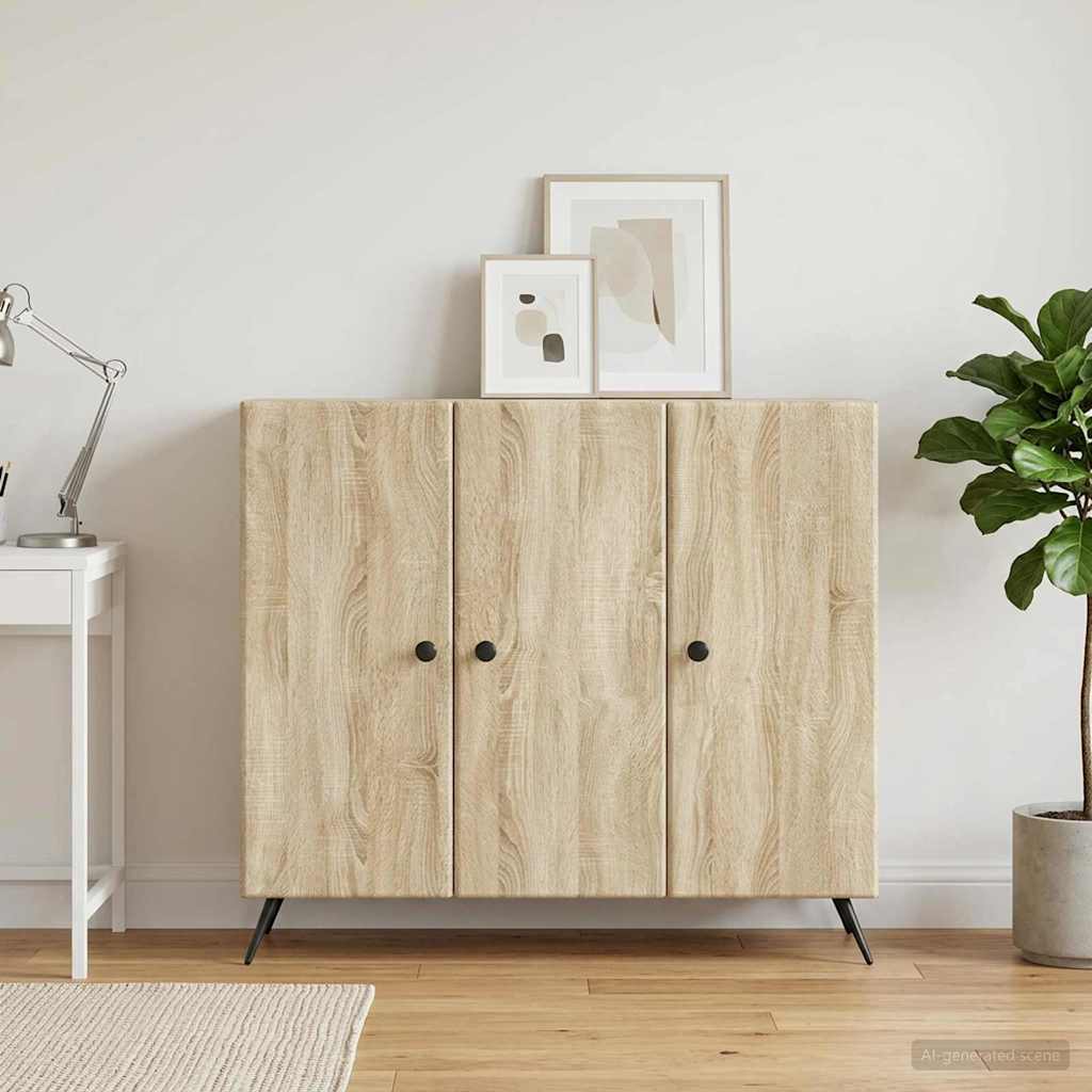 Sideboard Sonoma-Eiche 89 x 34,5 x 80 cm Holzwerkstoff