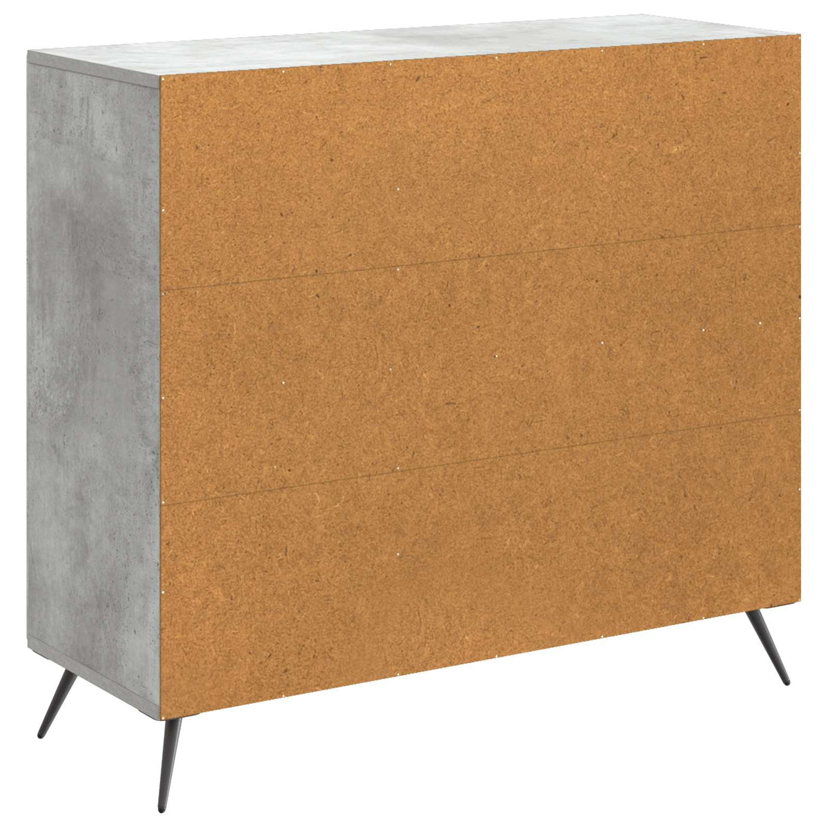 Sideboard Betongrau 89 x 34,5 x 80 cm Holzwerkstoff