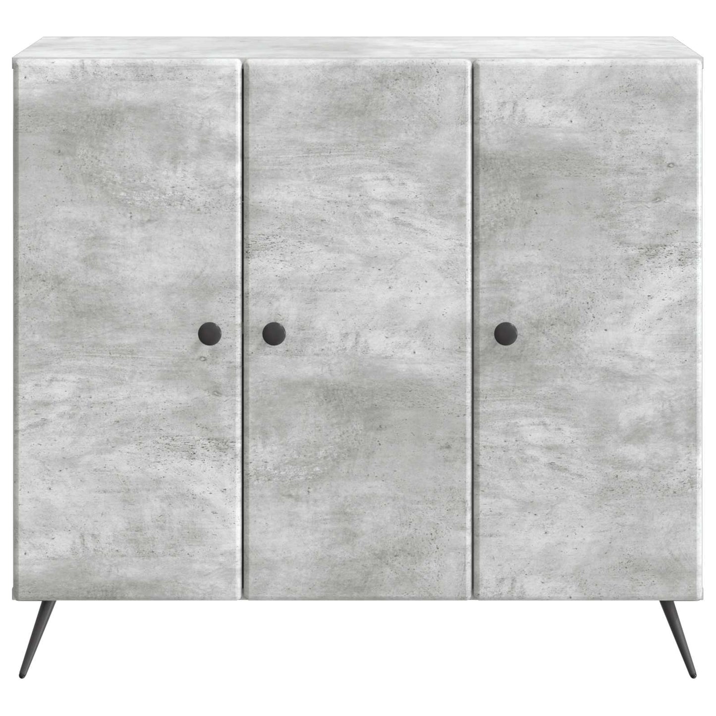 Sideboard Betongrau 89 x 34,5 x 80 cm Holzwerkstoff