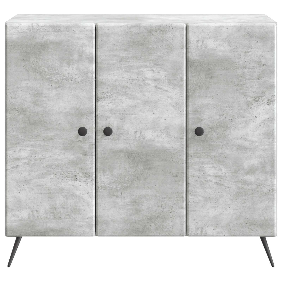 Sideboard Betongrau 89 x 34,5 x 80 cm Holzwerkstoff