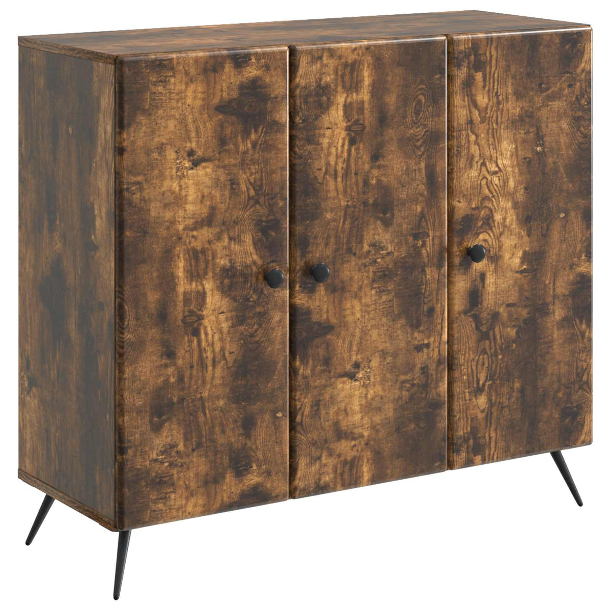 Sideboard Räuchereiche 89 x 34,5 x 80 cm Holzwerkstoff