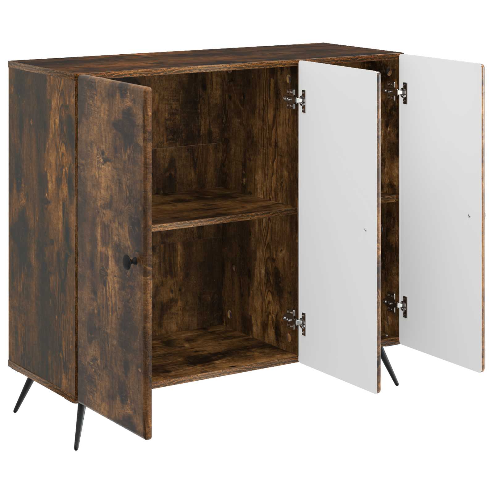 Sideboard Räuchereiche 89 x 34,5 x 80 cm Holzwerkstoff