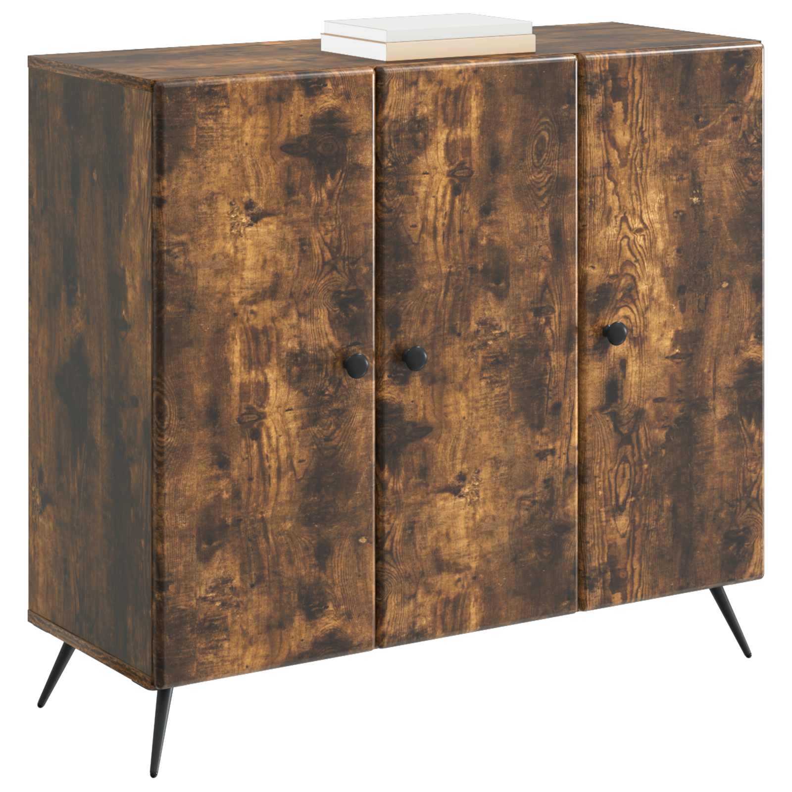 Sideboard Räuchereiche 89 x 34,5 x 80 cm Holzwerkstoff