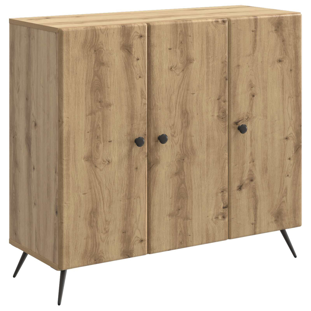 Sideboard Artisan-Eiche 89 x 34,5 x 80 cm Holzwerkstoff