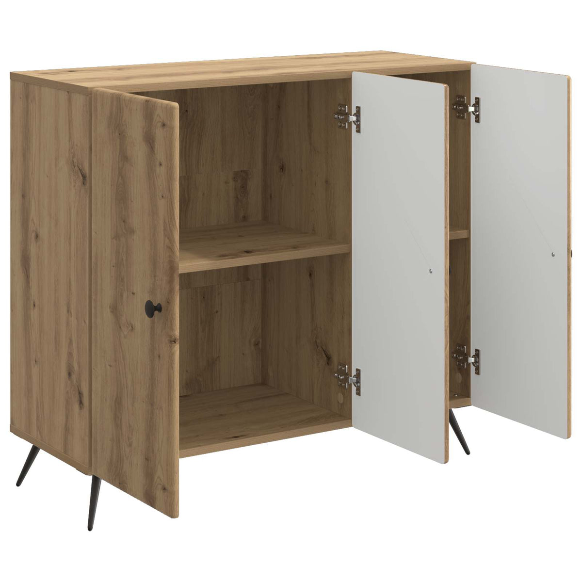 Sideboard Artisan-Eiche 89 x 34,5 x 80 cm Holzwerkstoff
