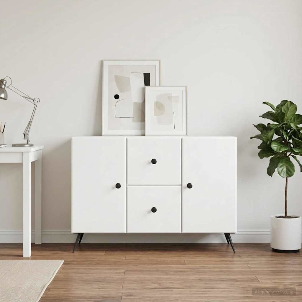 Sideboard Weiß 89 x 34,5 x 60 cm Holzwerkstoff
