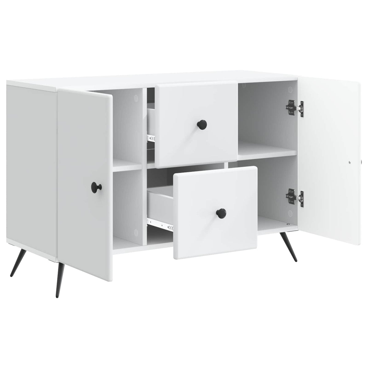 Sideboard Weiß 89 x 34,5 x 60 cm Holzwerkstoff