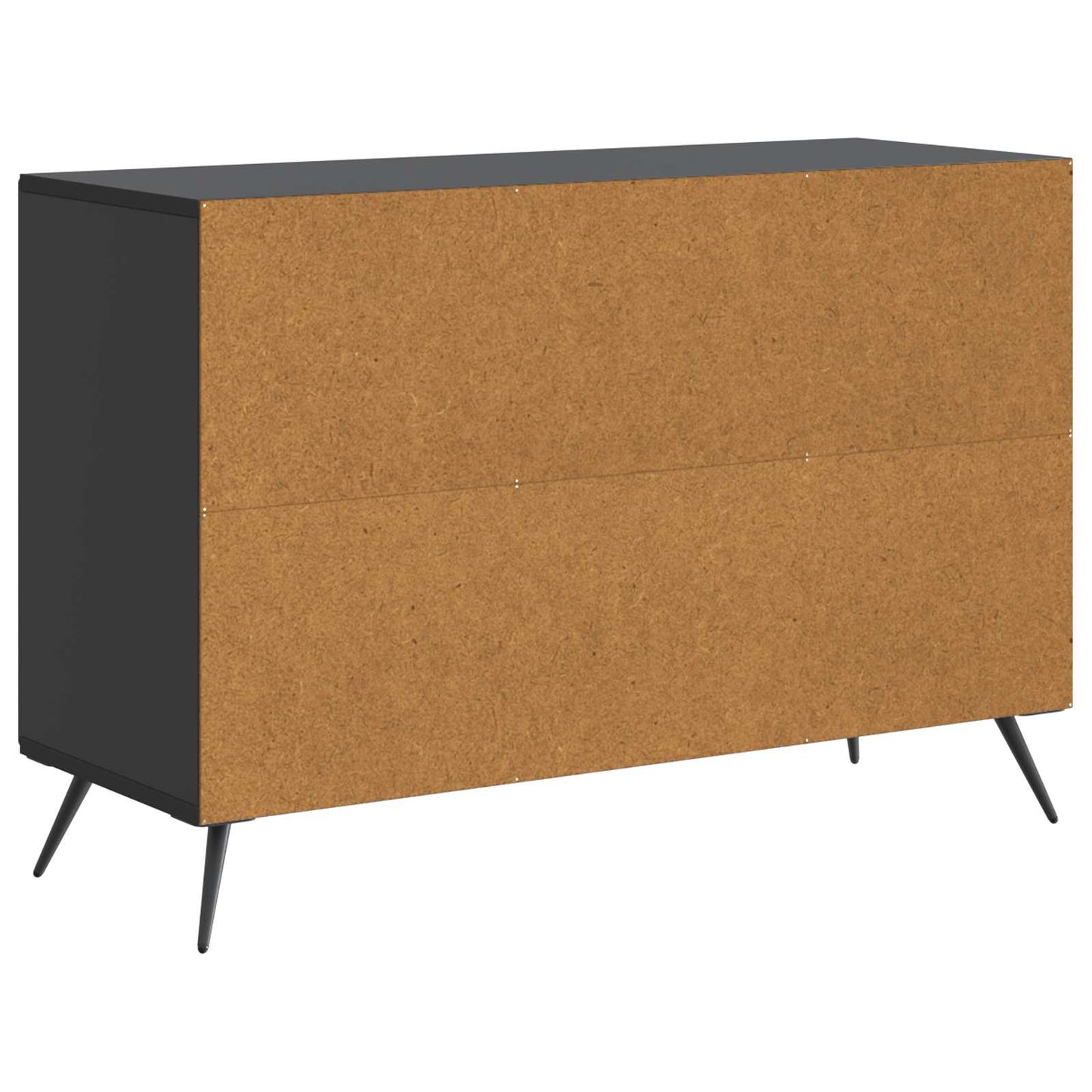 Sideboard Schwarz 89 x 34,5 x 60 cm Holzwerkstoff