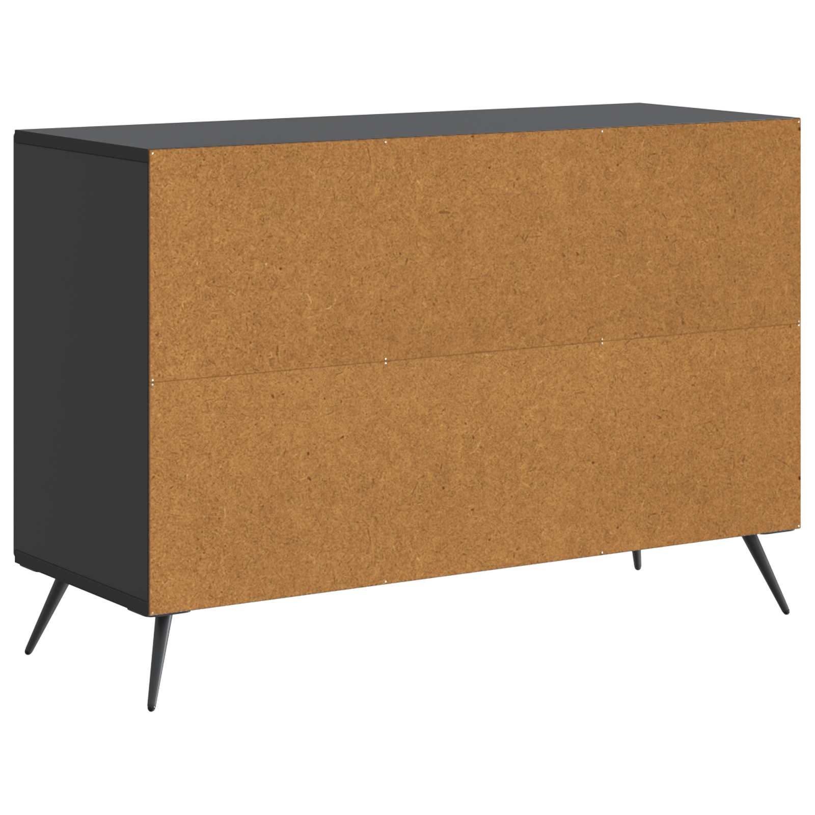 Sideboard Schwarz 89 x 34,5 x 60 cm Holzwerkstoff