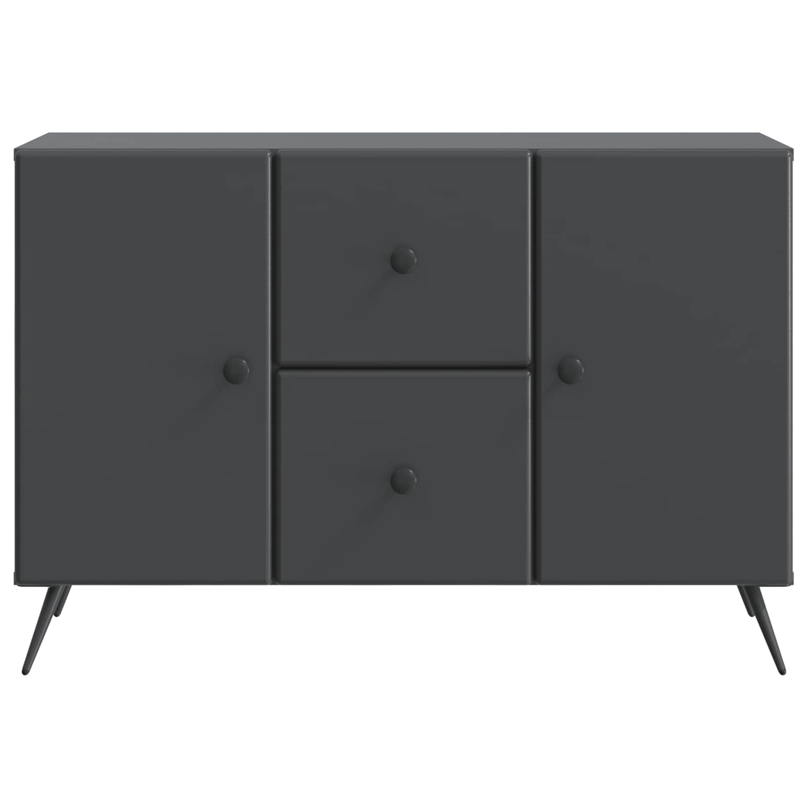 Sideboard Schwarz 89 x 34,5 x 60 cm Holzwerkstoff