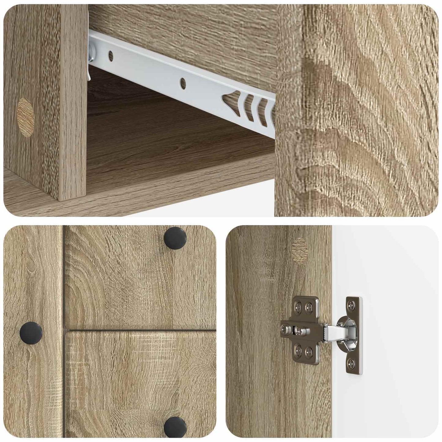 Sideboard Sonoma-Eiche 89 x 34,5 x 60 cm Holzwerkstoff