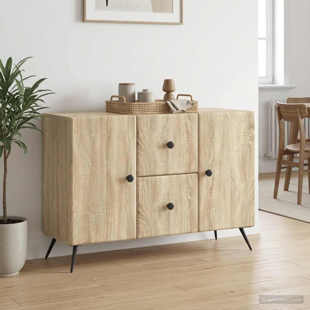 Sideboard Sonoma-Eiche 89 x 34,5 x 60 cm Holzwerkstoff