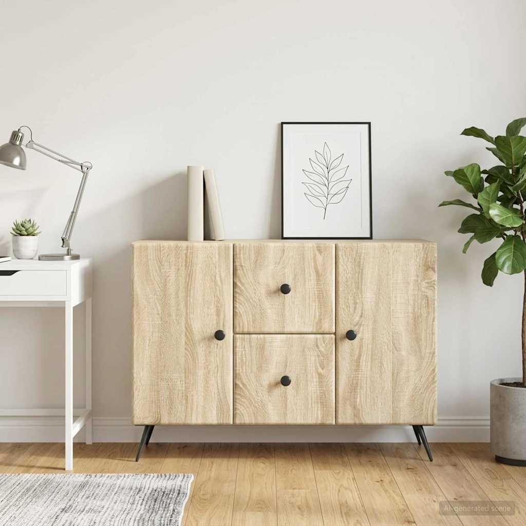 Sideboard Sonoma-Eiche 89 x 34,5 x 60 cm Holzwerkstoff