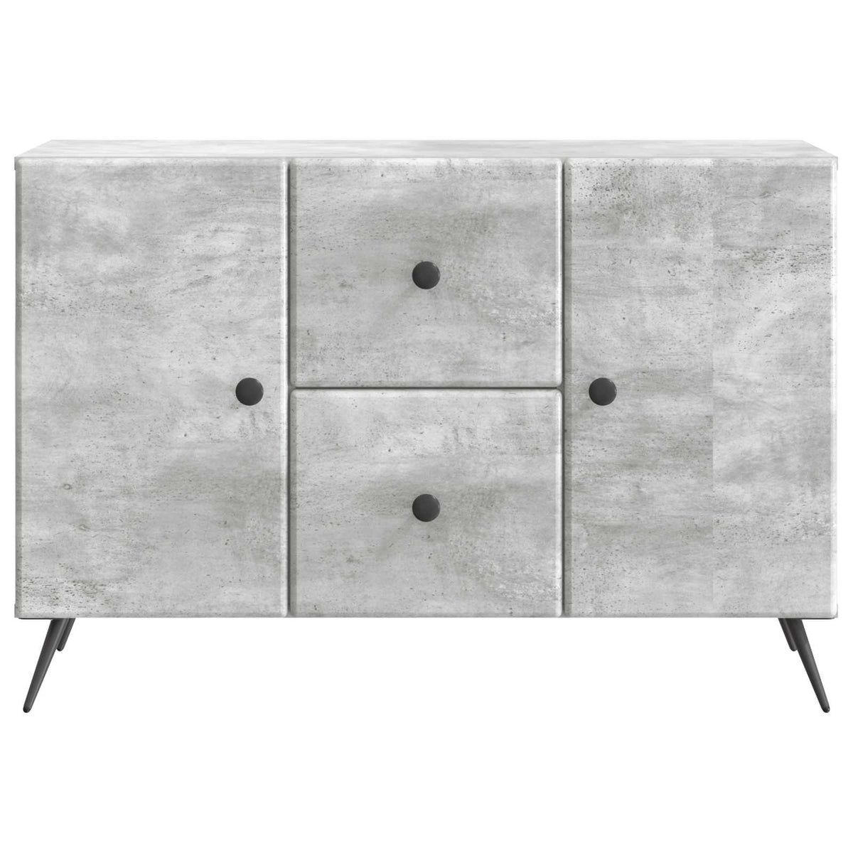 Sideboard Betongrau 89 x 34,5 x 60 cm Holzwerkstoff