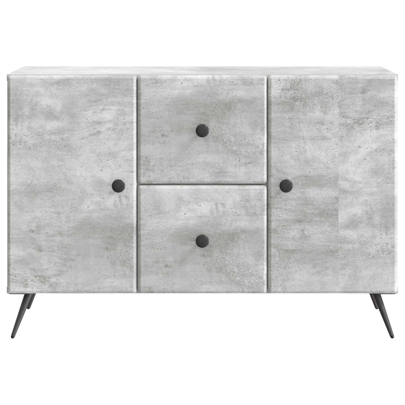 Sideboard Betongrau 89 x 34,5 x 60 cm Holzwerkstoff