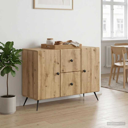 Sideboard Artisan-Eiche 89 x 34,5 x 60 cm Holzwerkstoff