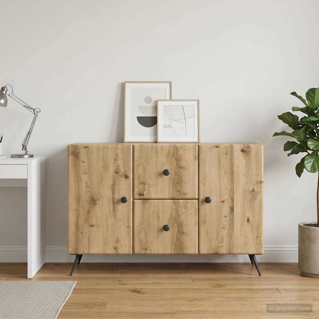 Sideboard Artisan-Eiche 89 x 34,5 x 60 cm Holzwerkstoff