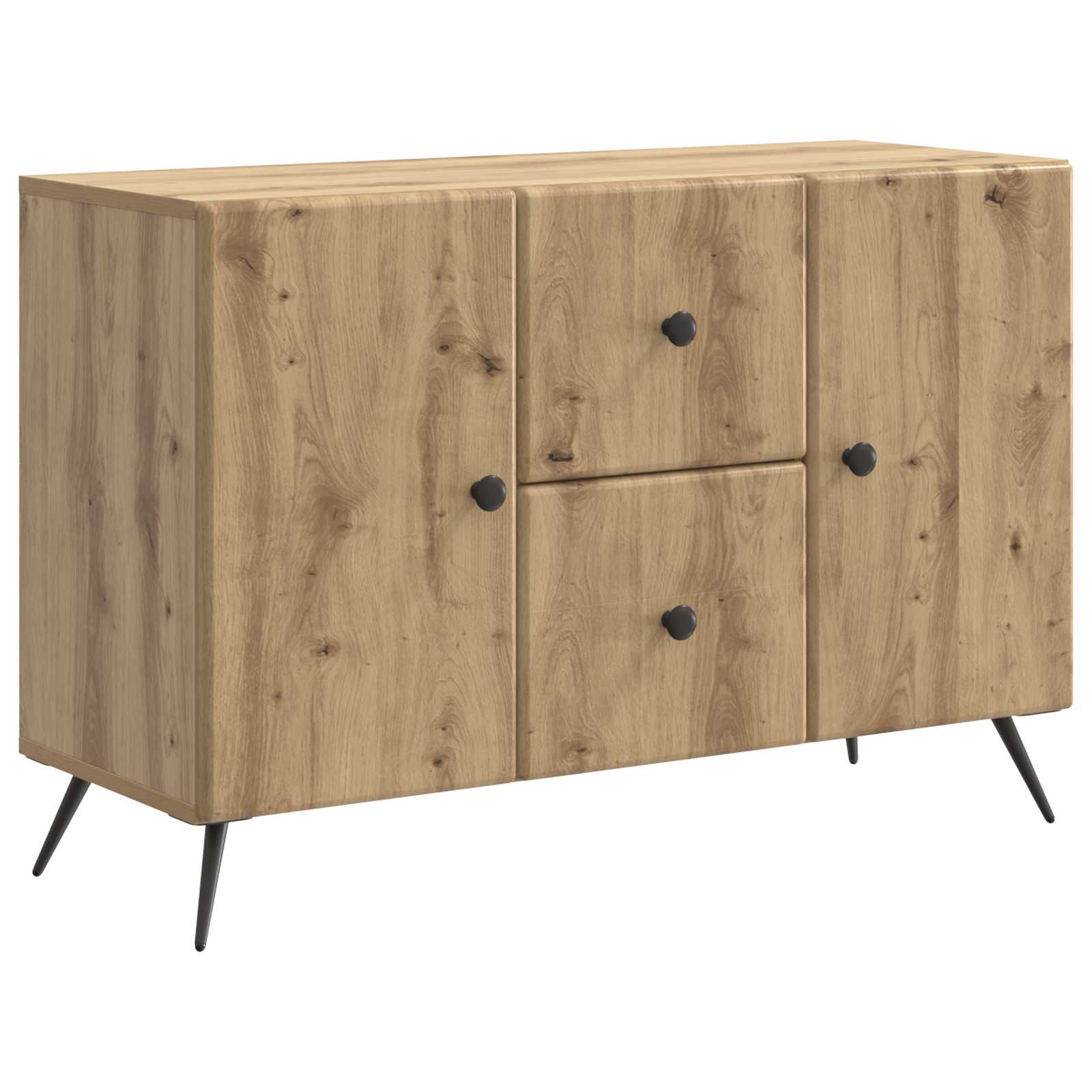 Sideboard Artisan-Eiche 89 x 34,5 x 60 cm Holzwerkstoff