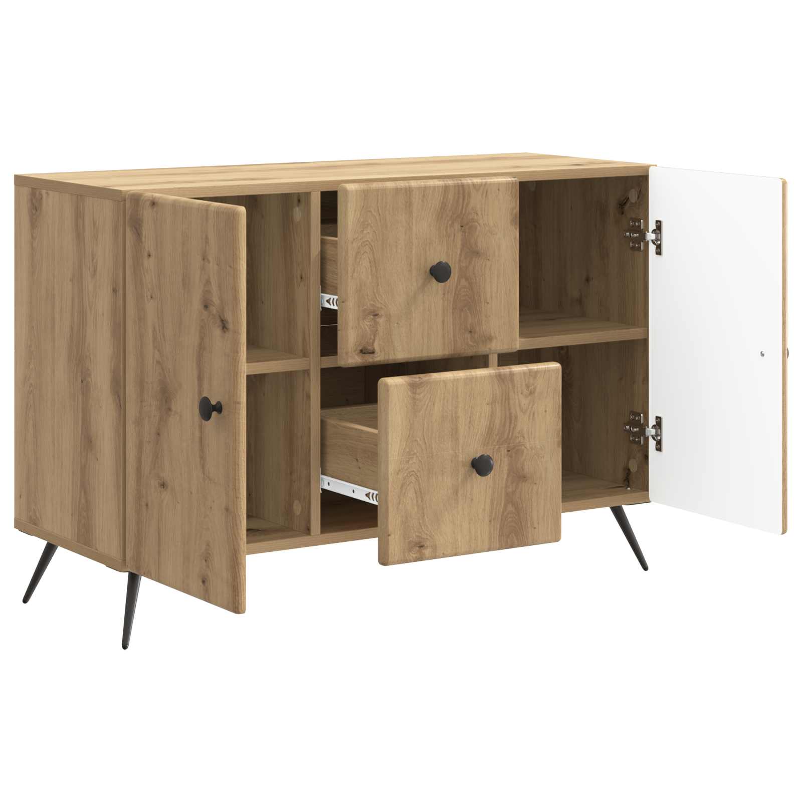 Sideboard Artisan-Eiche 89 x 34,5 x 60 cm Holzwerkstoff