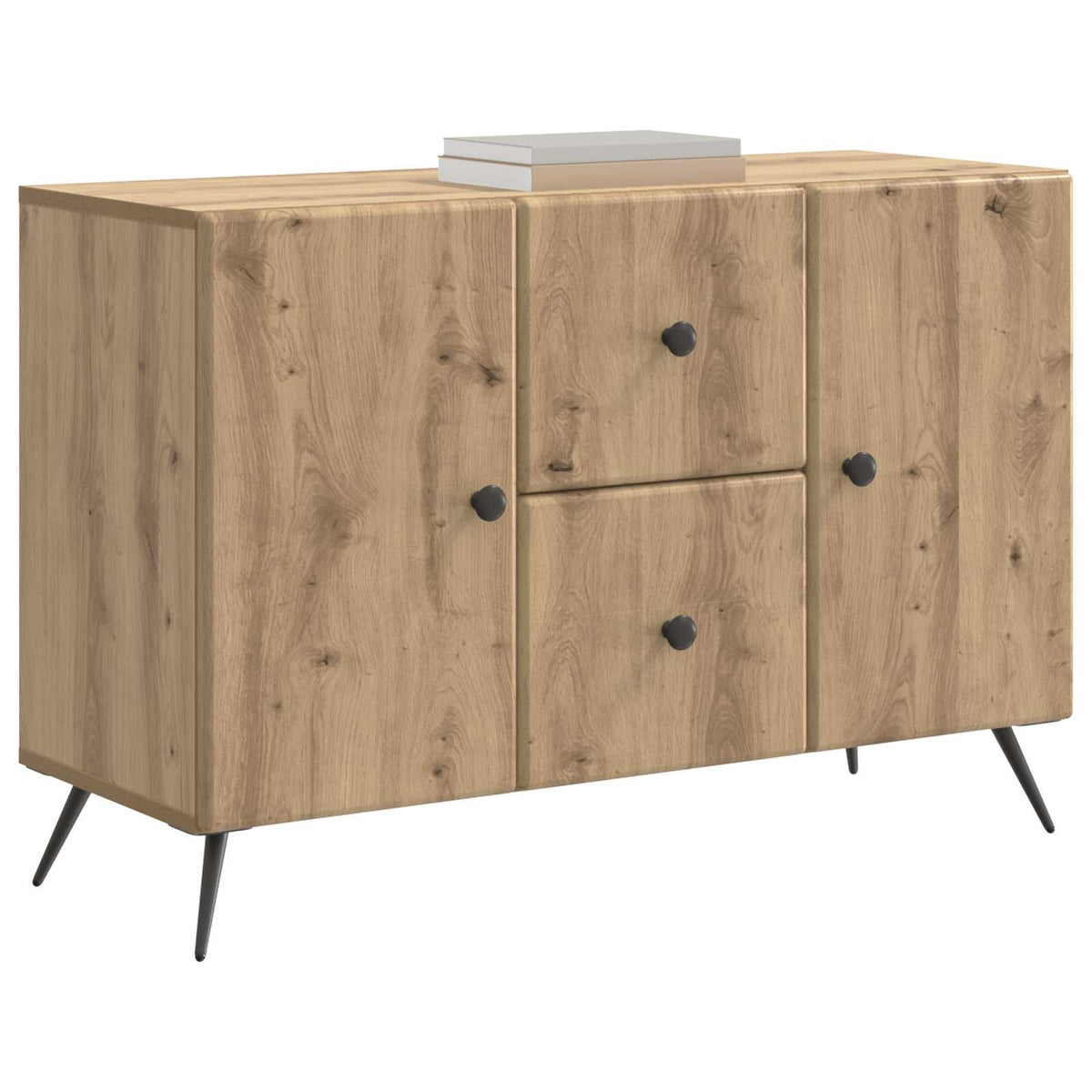 Sideboard Artisan-Eiche 89 x 34,5 x 60 cm Holzwerkstoff