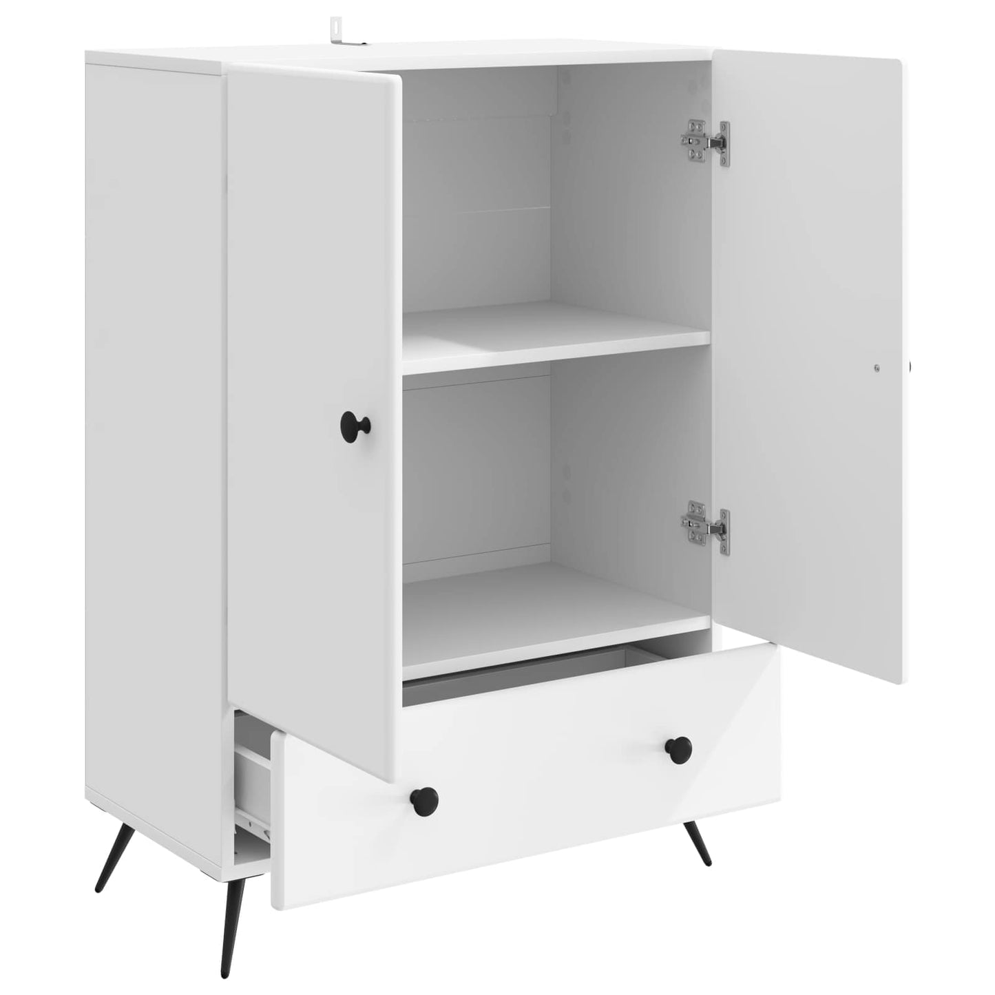 Sideboard Weiß 66 x 34,5 x 95 cm Holzwerkstoff