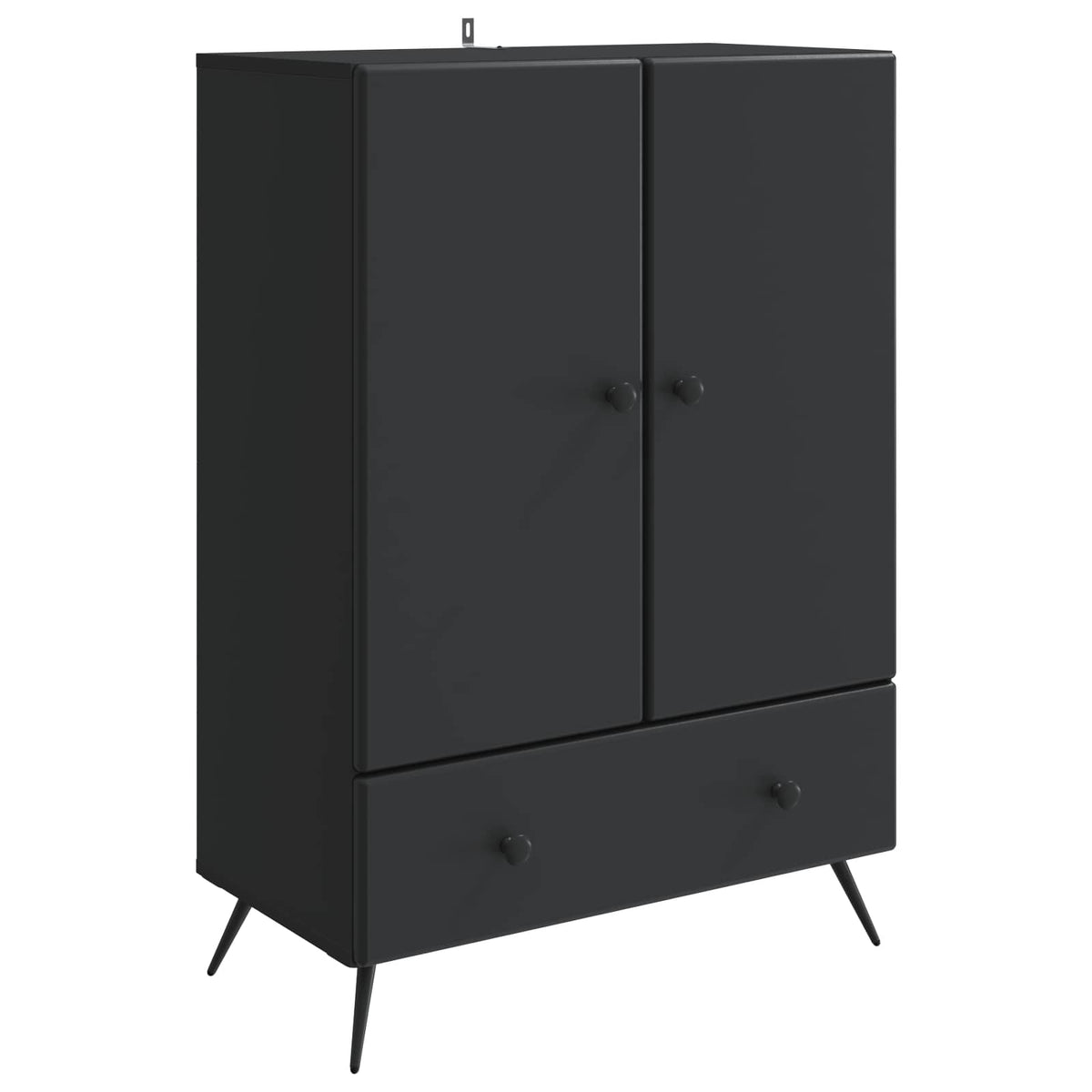 Sideboard Schwarz 66 x 34,5 x 95 cm Holzwerkstoff
