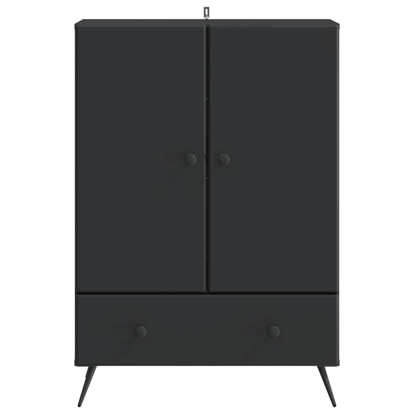 Sideboard Schwarz 66 x 34,5 x 95 cm Holzwerkstoff
