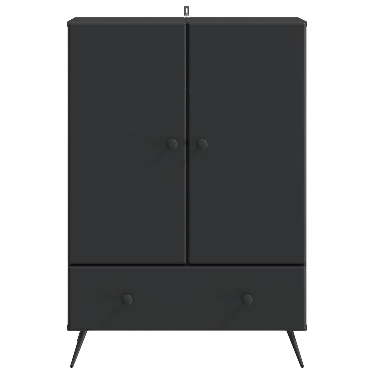 Sideboard Schwarz 66 x 34,5 x 95 cm Holzwerkstoff