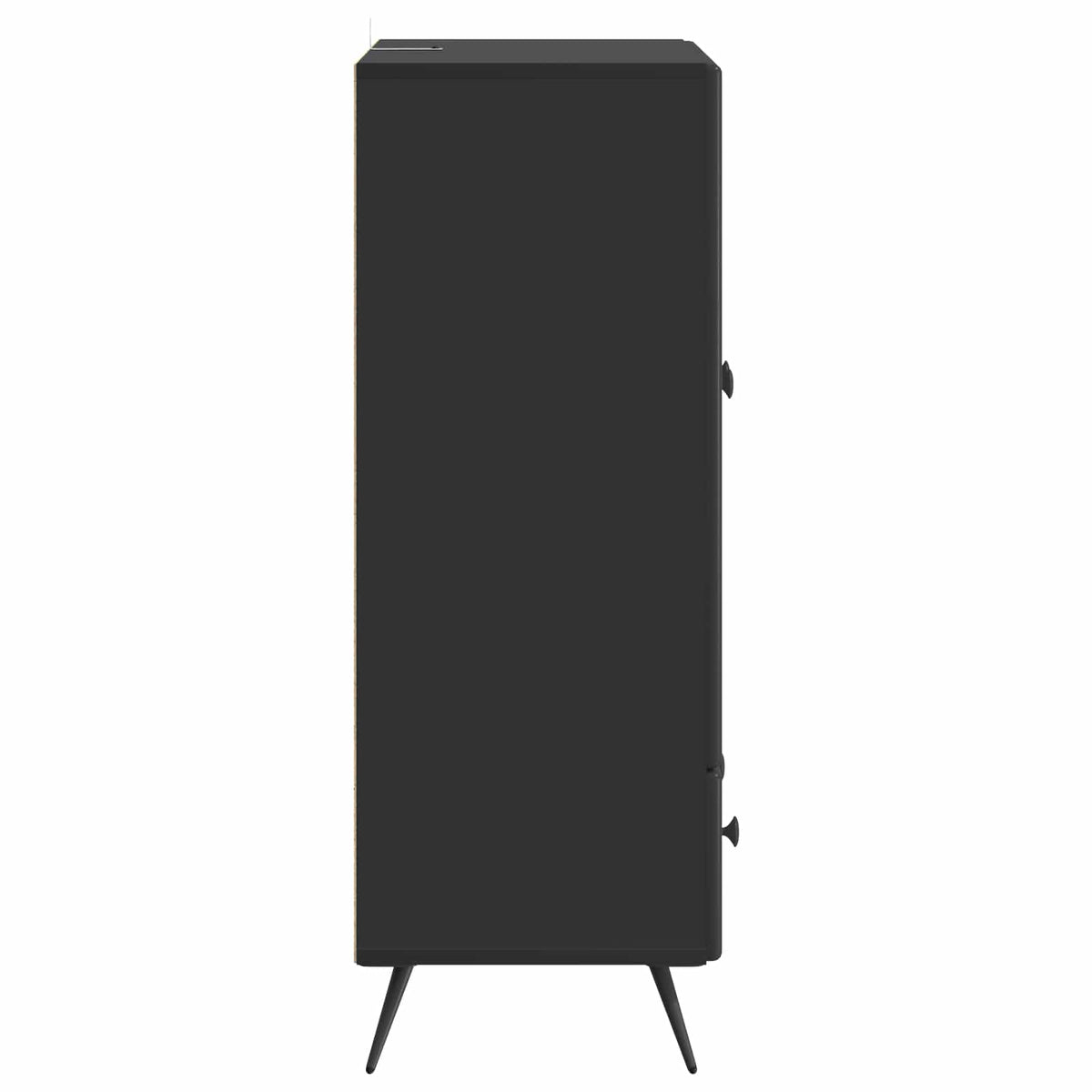 Sideboard Schwarz 66 x 34,5 x 95 cm Holzwerkstoff