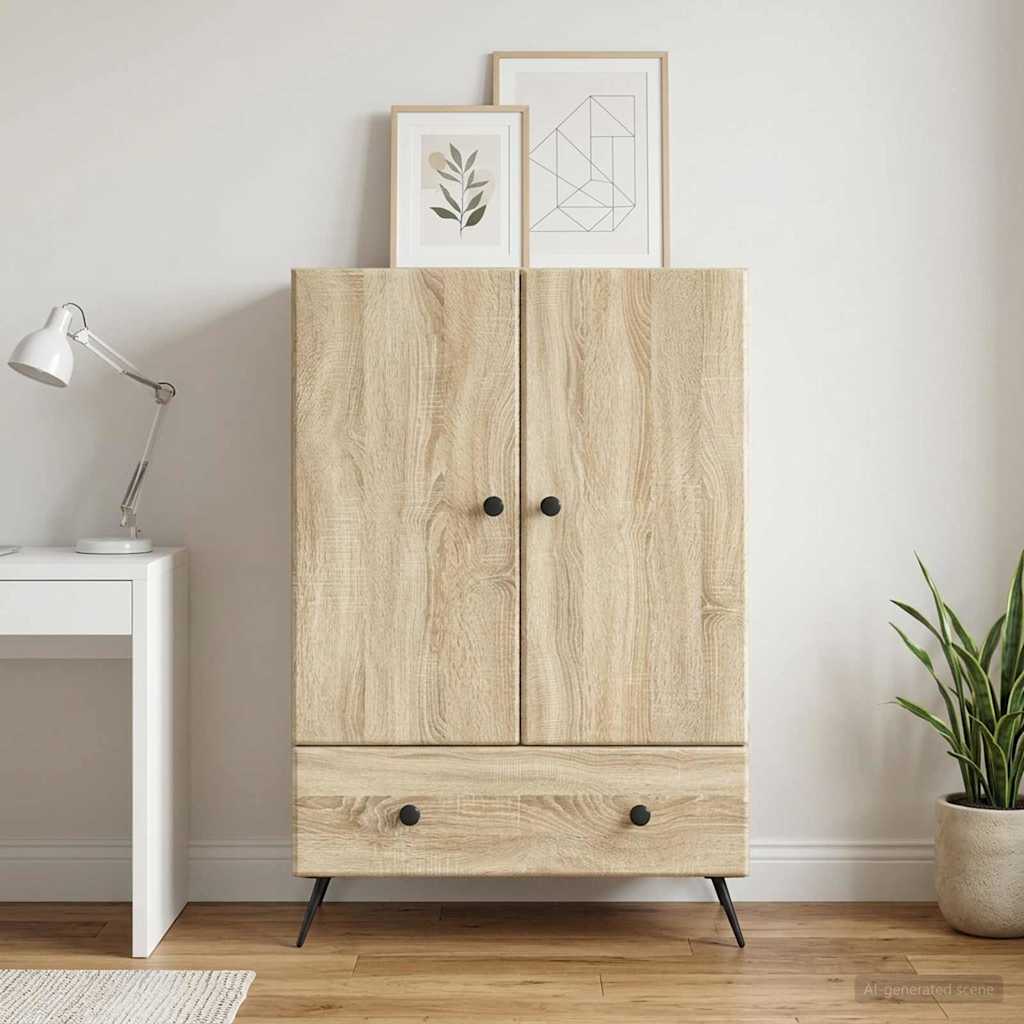 Sideboard Sonoma-Eiche 66 x 34,5 x 95 cm Holzwerkstoff