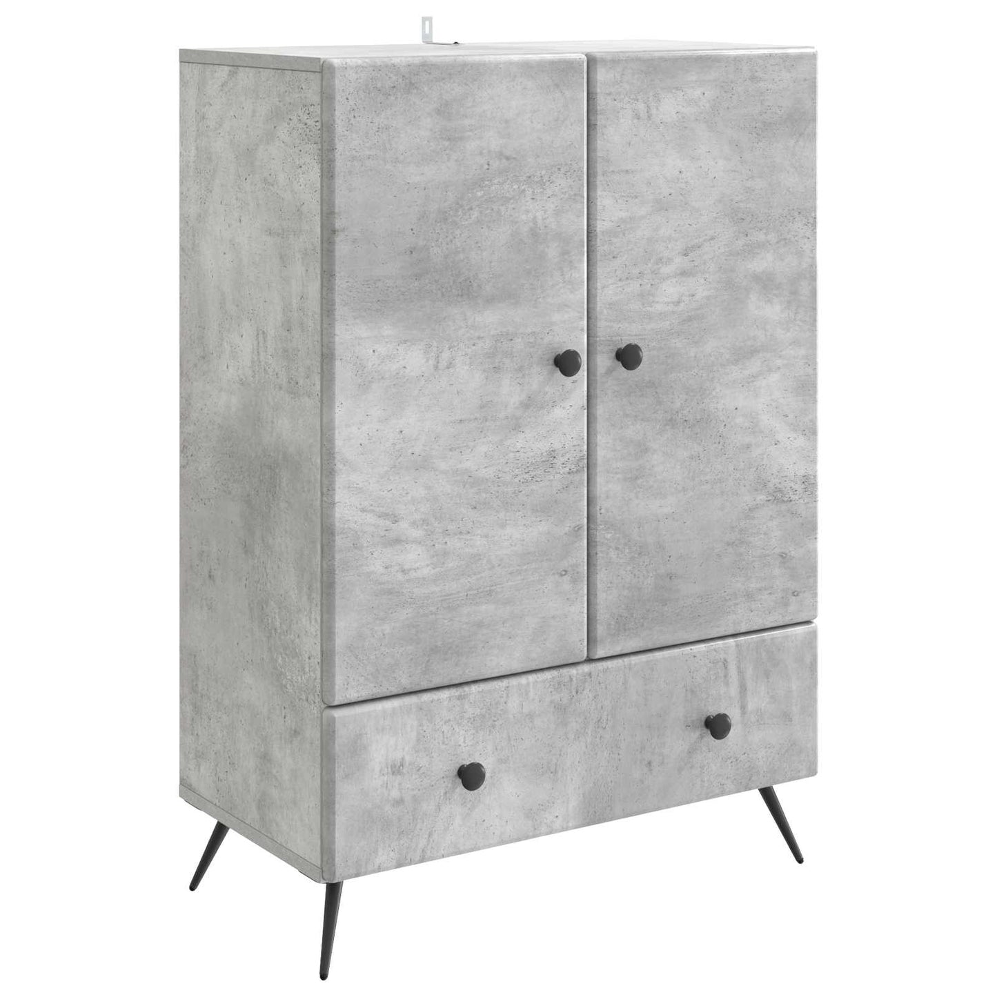 Sideboard Betongrau 66 x 34,5 x 95 cm Holzwerkstoff