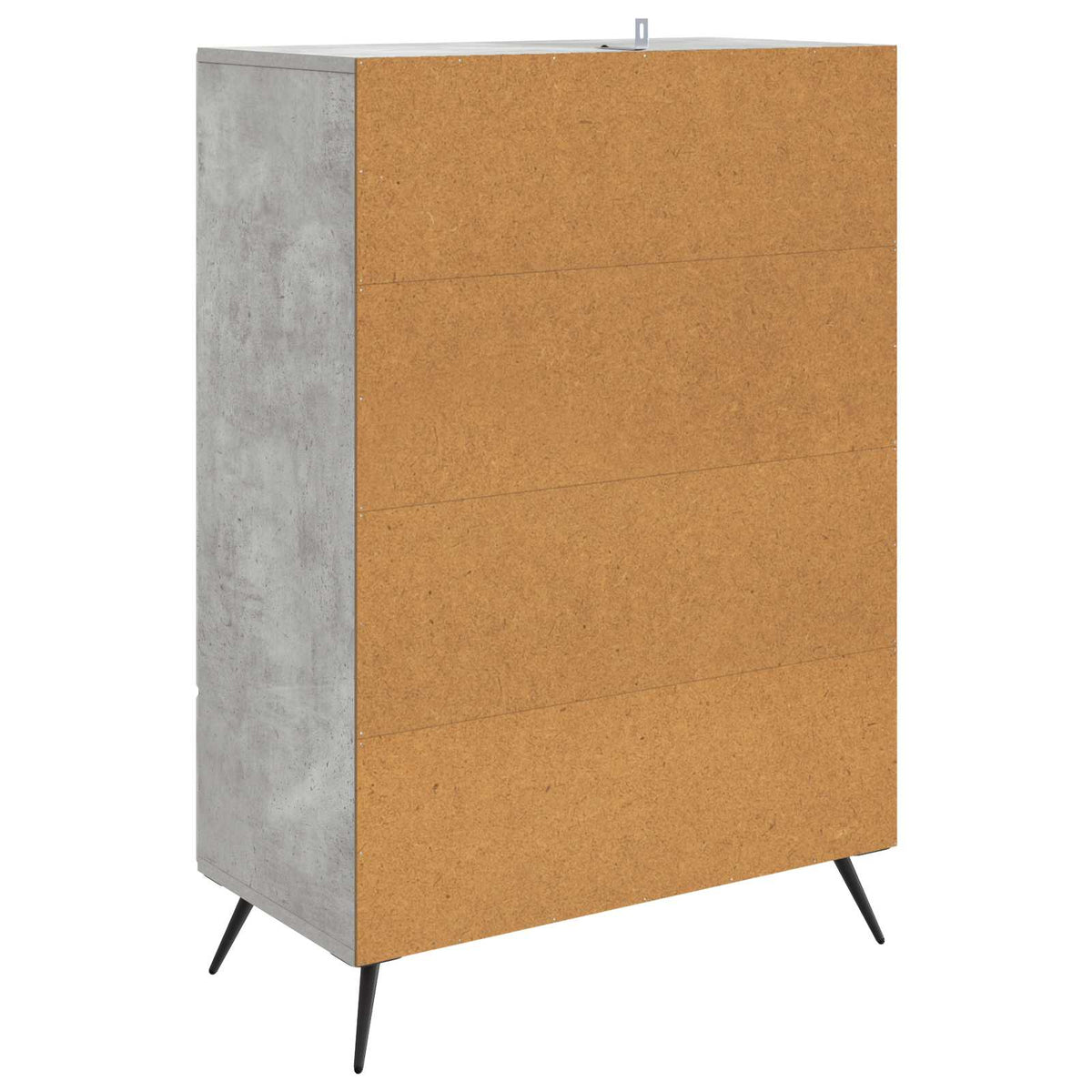 Sideboard Betongrau 66 x 34,5 x 95 cm Holzwerkstoff