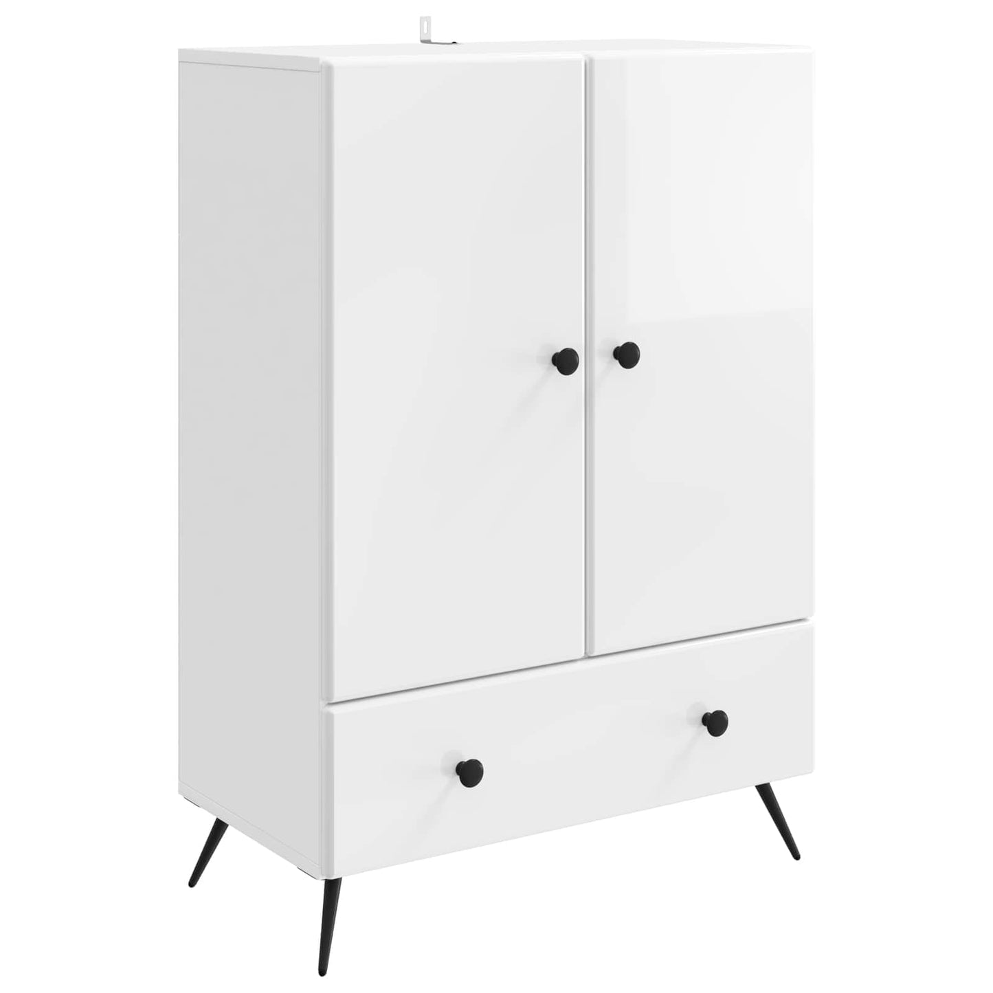 Sideboard Hochglanz Weiß 66 x 34,5 x 95 cm Holzwerkstoff