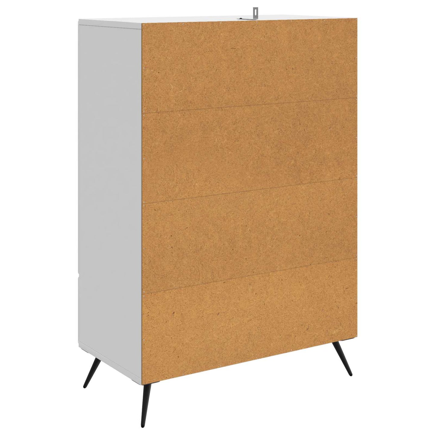 Sideboard Hochglanz Weiß 66 x 34,5 x 95 cm Holzwerkstoff