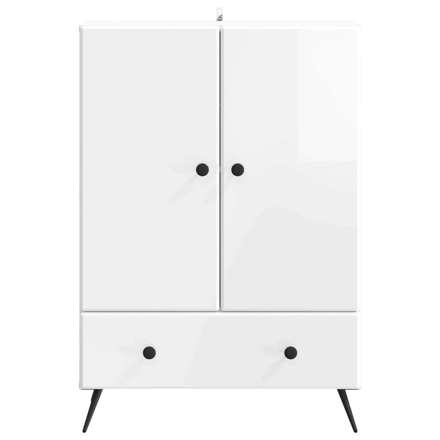 Sideboard Hochglanz Weiß 66 x 34,5 x 95 cm Holzwerkstoff