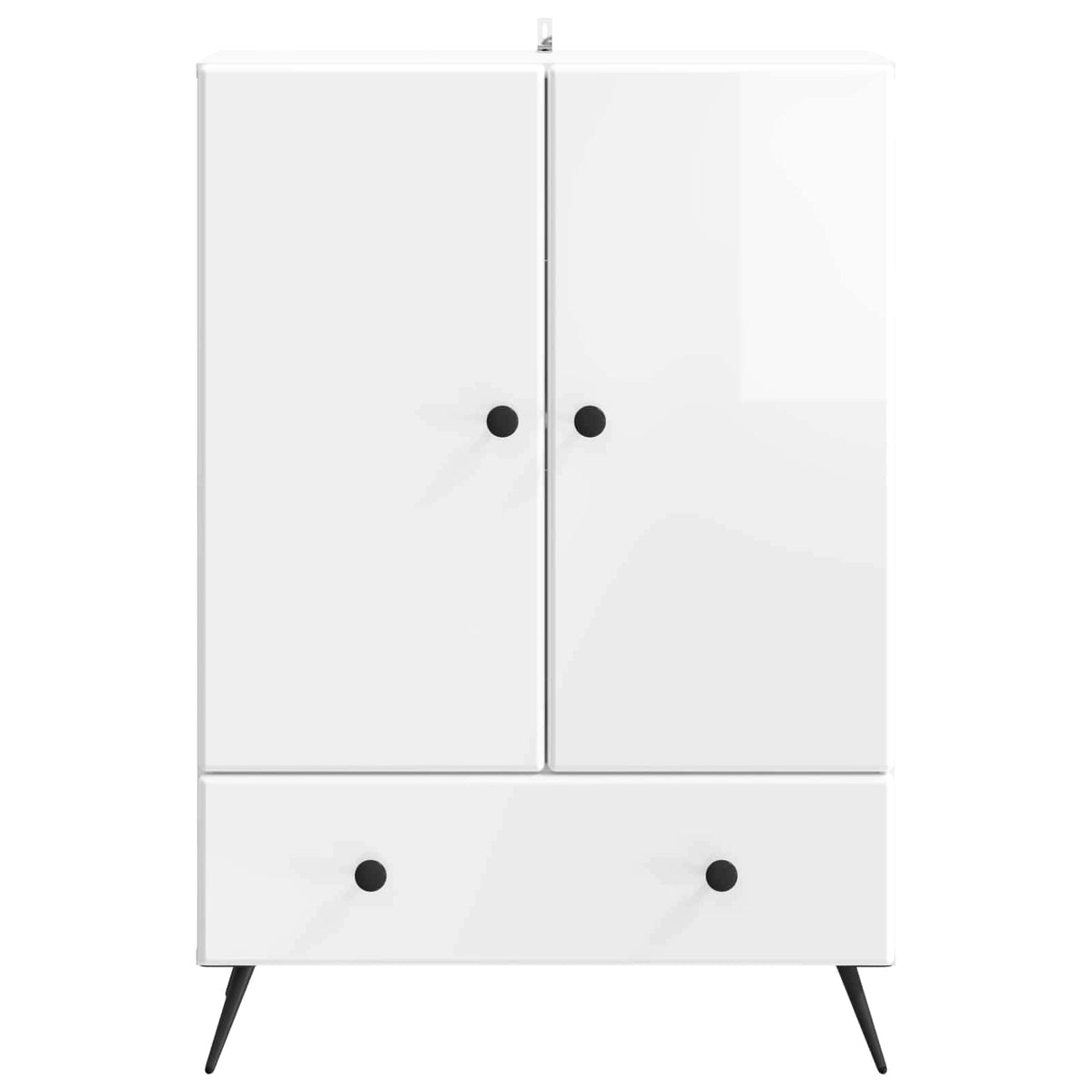 Sideboard Hochglanz Weiß 66 x 34,5 x 95 cm Holzwerkstoff