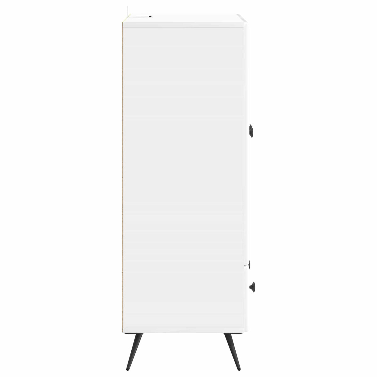 Sideboard Hochglanz Weiß 66 x 34,5 x 95 cm Holzwerkstoff