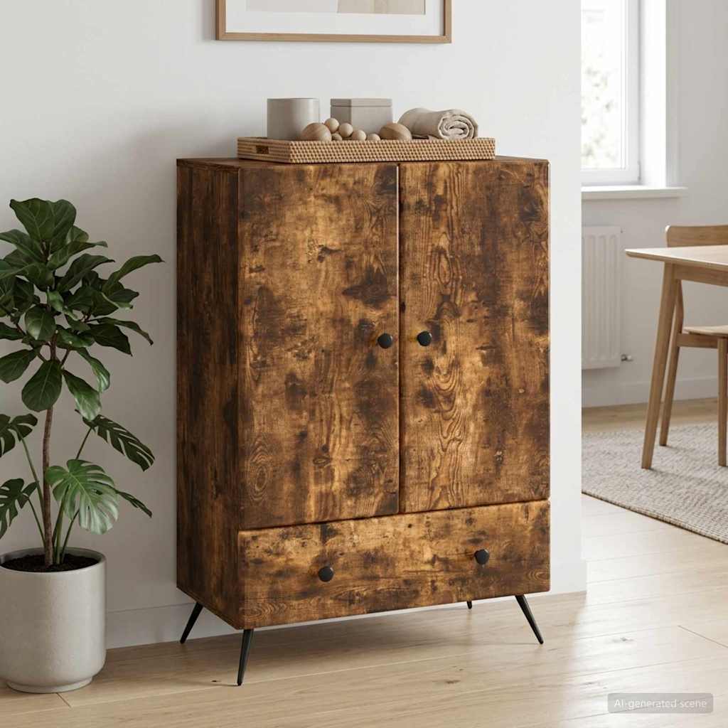 Sideboard Räuchereiche 66 x 34,5 x 95 cm Holzwerkstoff