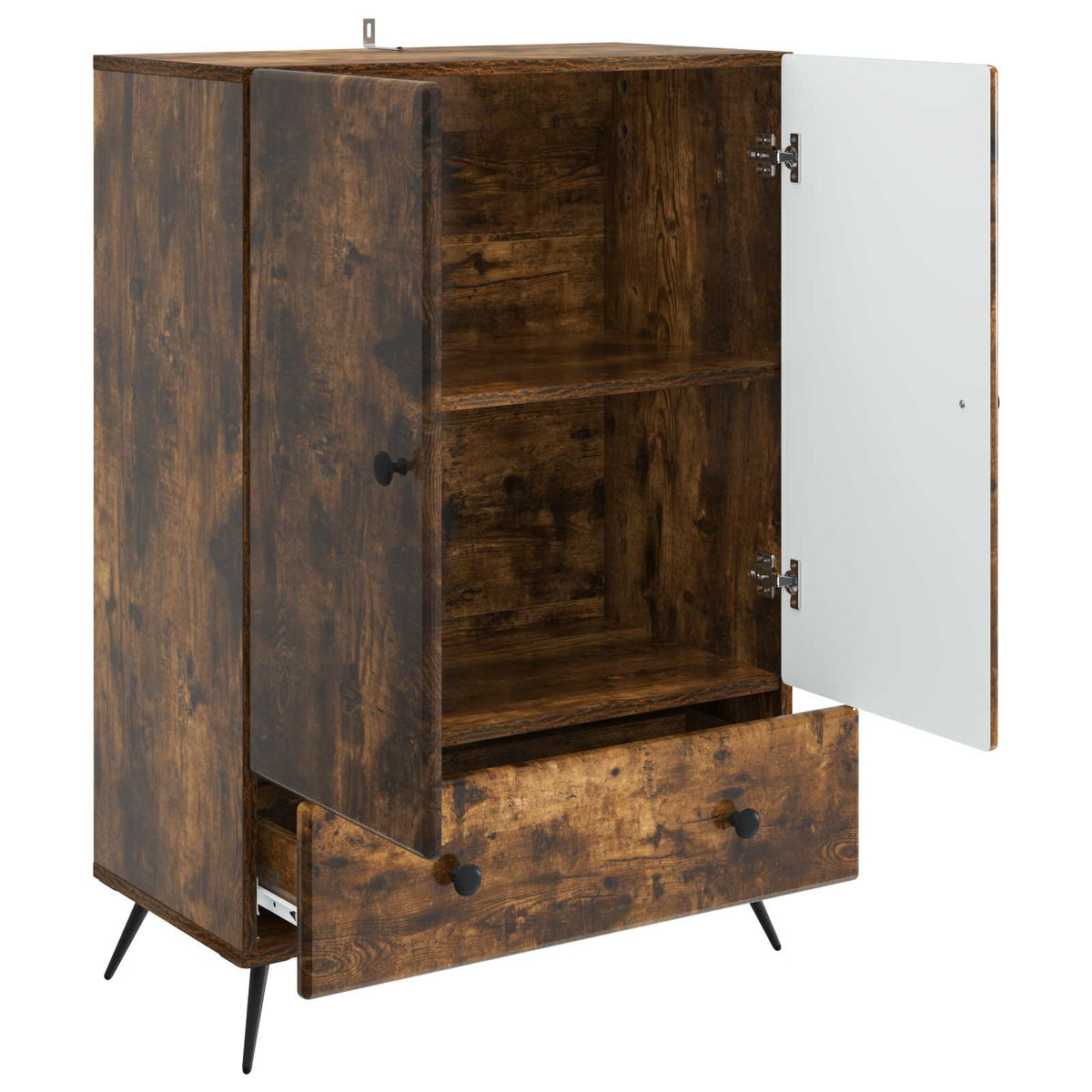 Sideboard Räuchereiche 66 x 34,5 x 95 cm Holzwerkstoff