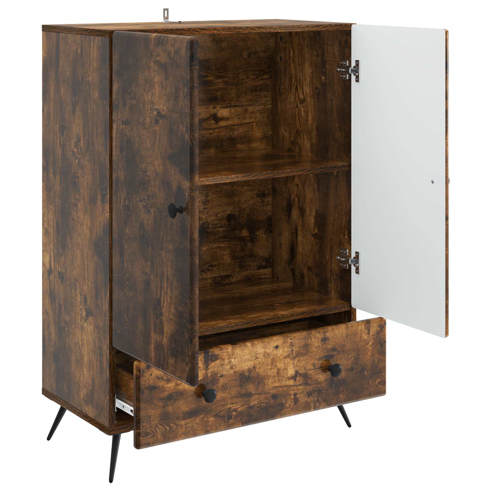 Sideboard Räuchereiche 66 x 34,5 x 95 cm Holzwerkstoff