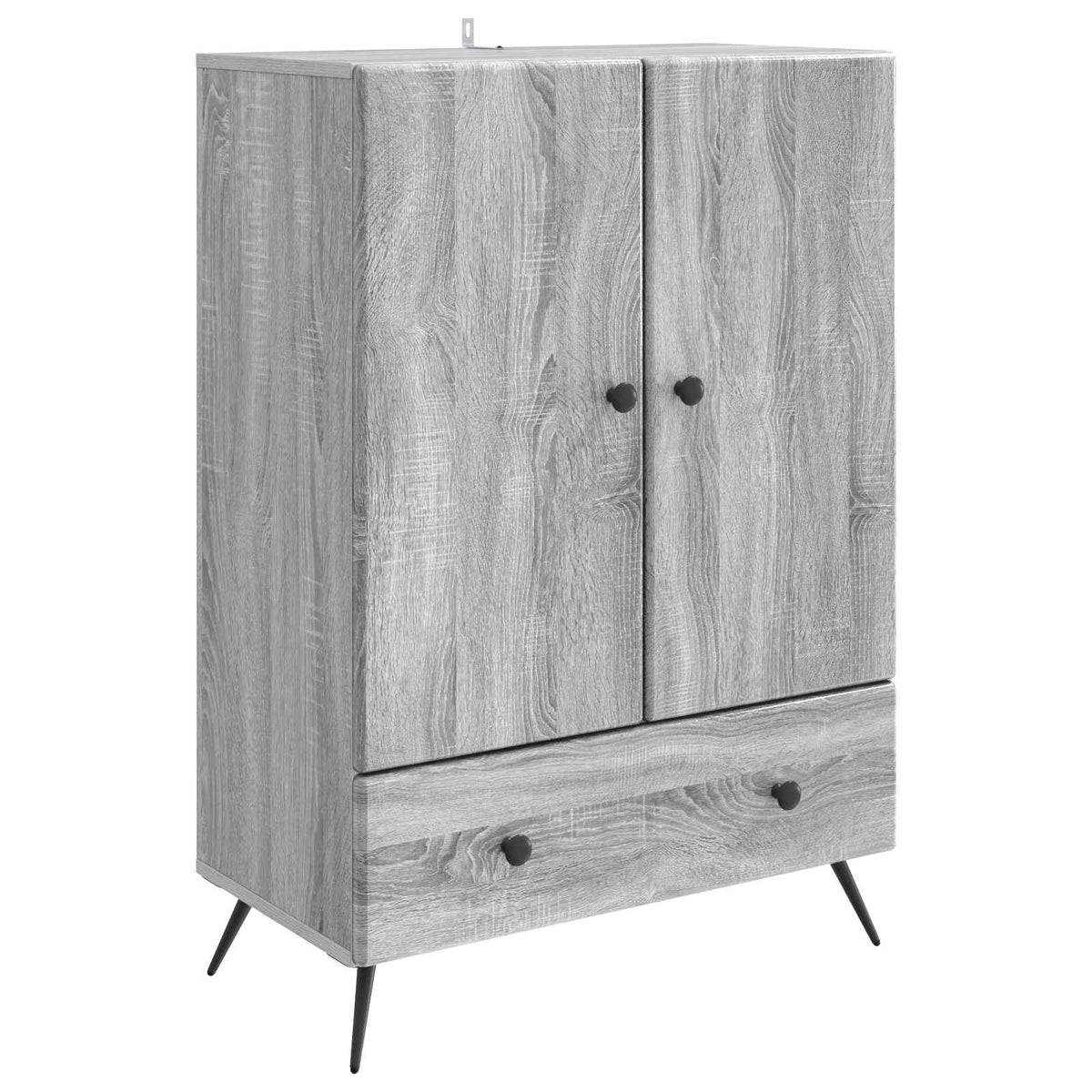 Sideboard Sonoma-Grau 66 x 34,5 x 95 cm Holzwerkstoff