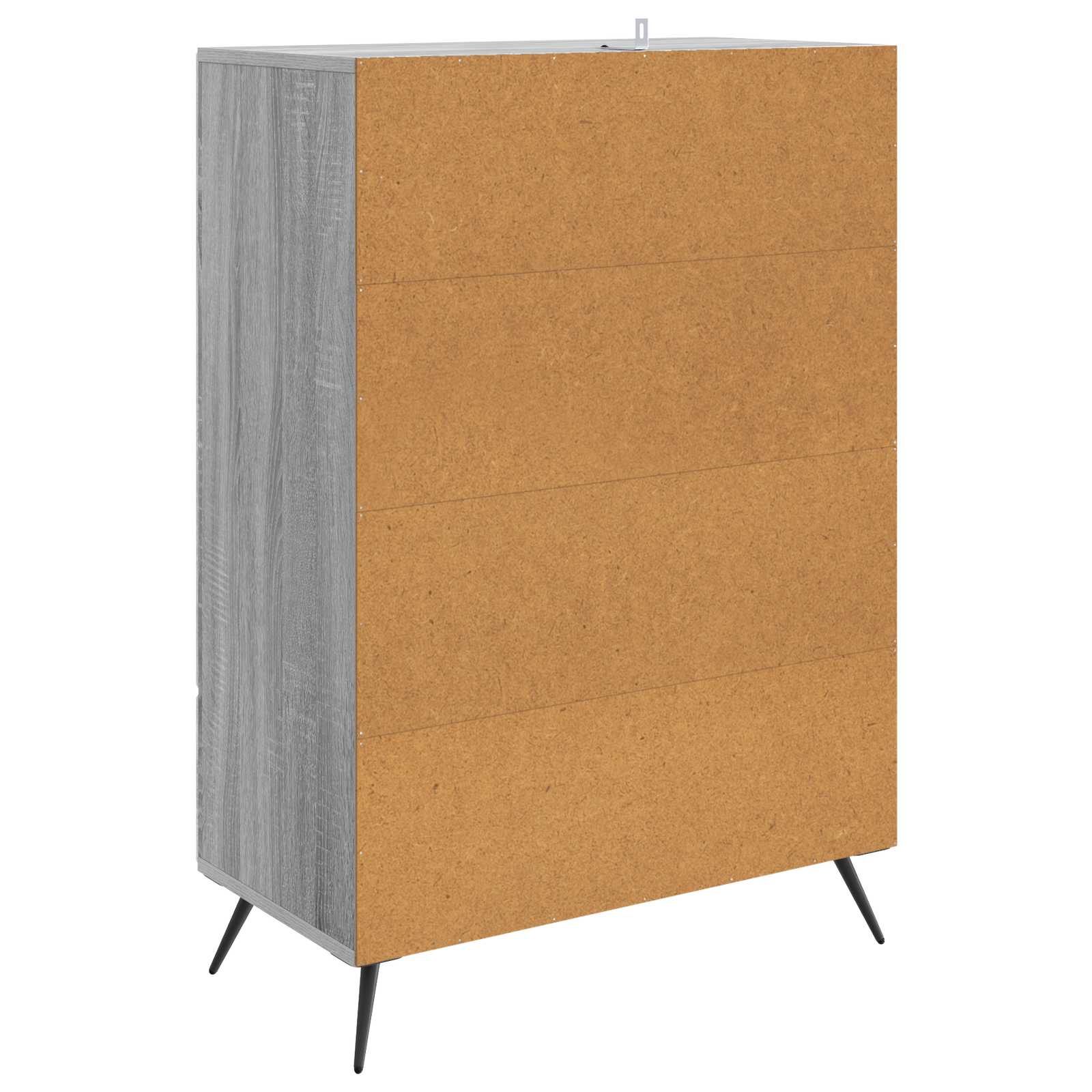 Sideboard Sonoma-Grau 66 x 34,5 x 95 cm Holzwerkstoff