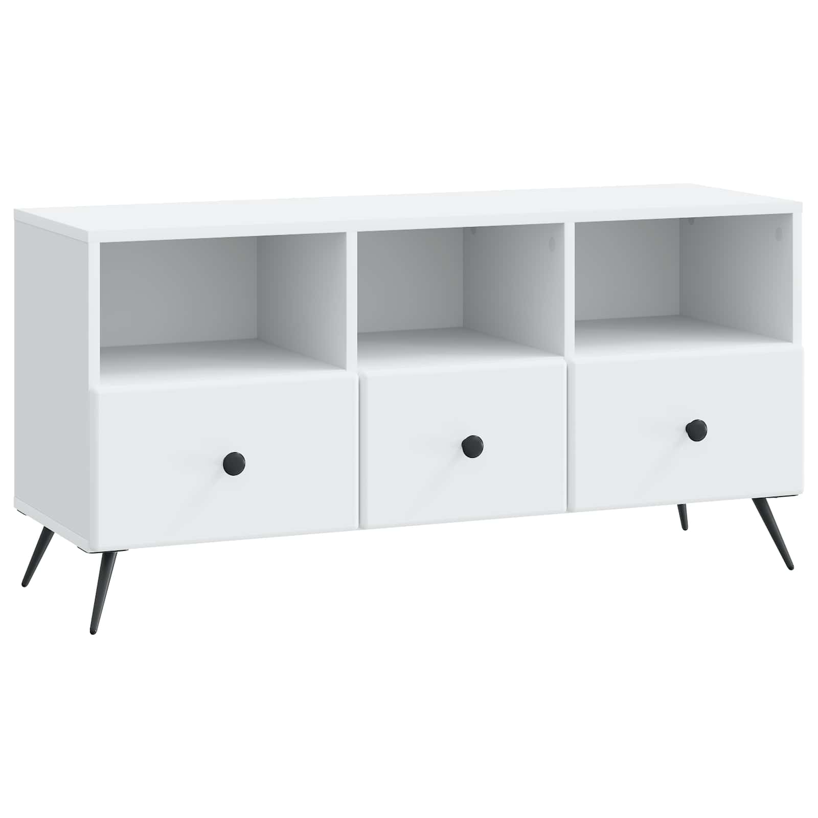 TV-Schränk mit Schubladen Weiß 102 x 34,5 x 50 cm Holzwerkstoff