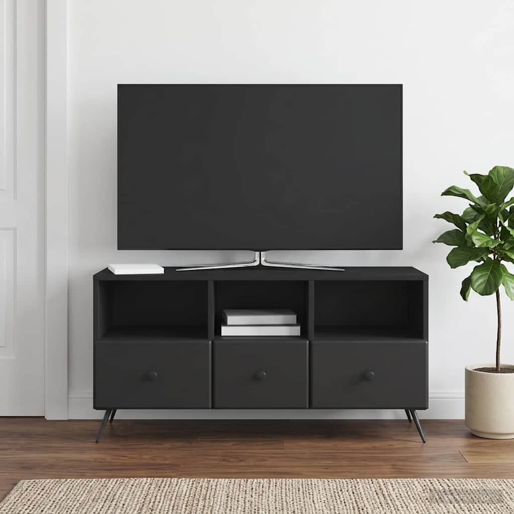 TV-Schränk Schwarz 102 x 34,5 x 50 cm Holzwerkstoff