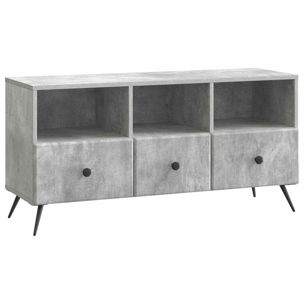 TV-Schränk Betongrau 102 x 34,5 x 50 cm Holzwerkstoff