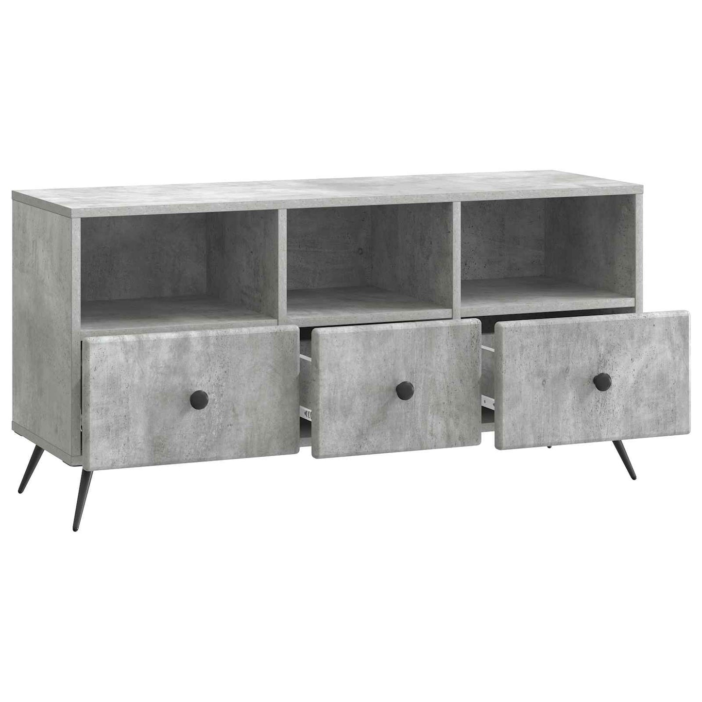 TV-Schränk Betongrau 102 x 34,5 x 50 cm Holzwerkstoff