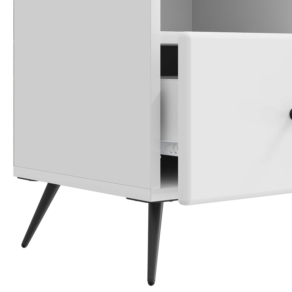 TV-Schränk Hochglanz Weiß 102 x 34,5 x 50 cm Holzwerkstoff